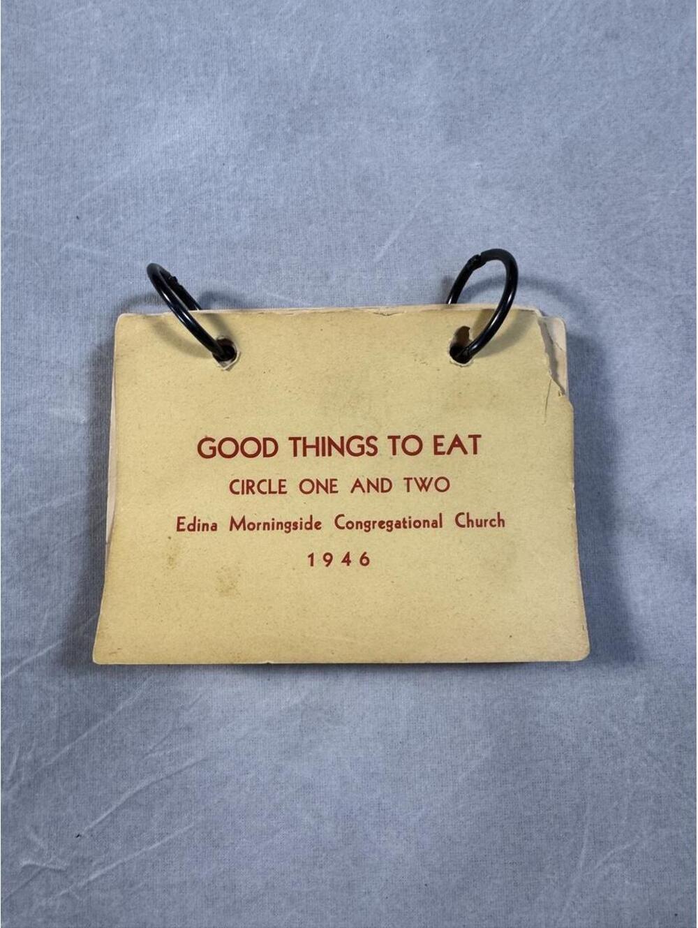 1946 Good Things to Eat Edina Minnesota Church Cookbook Vintage Recipes